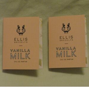 ELLIS BROOKLYN Vanilla Milk Samples (2) .05 fl oz ea. NEW ON CARD